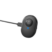 (black with charging cable) Rechargeable Wireless Bluetooth Remote Control Camera Shutter For Iphone Samsung