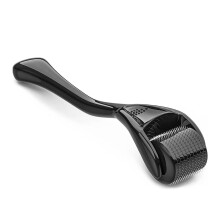 (BLACK) DERMA SKIN ROLLER MICRO NEEDLE HAIR REGENERATION HAIR&BEARD GROWTH