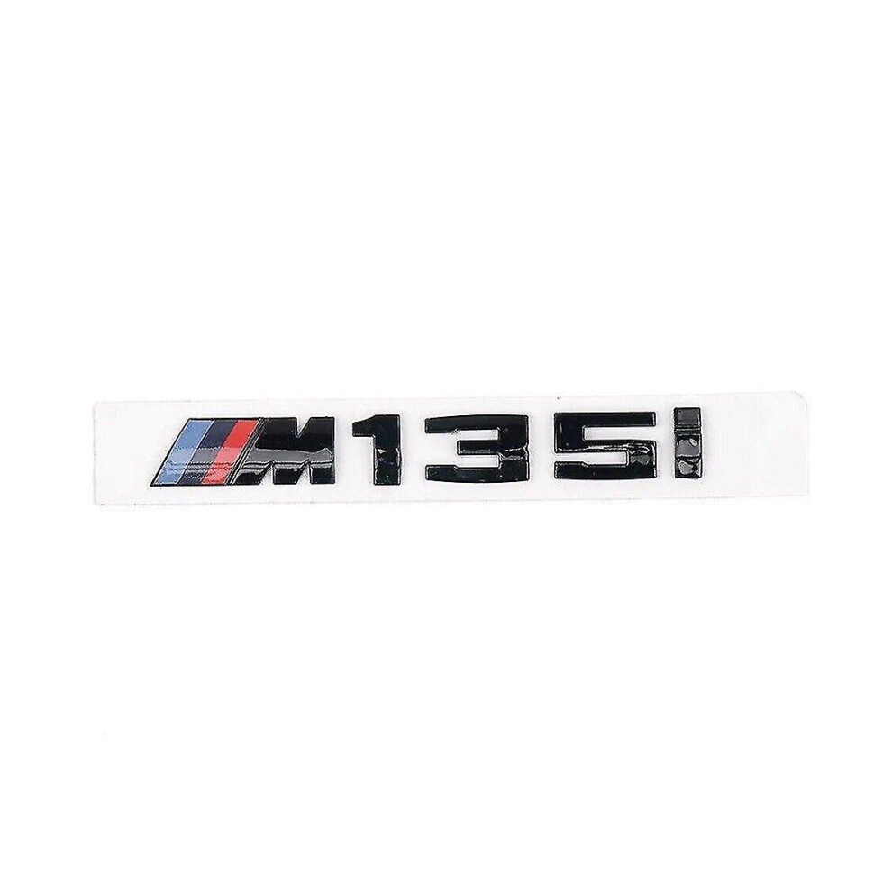 Gloss Black Bmw M135i Letters Rear Boot Lid Trunk Badge Emblem For 1 Series