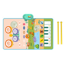 (D 80x50cm) 80x50cm Music Play Mat for Kids Toddlers Floor Piano Keyboard Drum Toys Dance