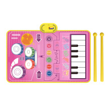 (B 80x50cm) 80x50cm Music Play Mat for Kids Toddlers Floor Piano Keyboard Drum Toys Dance