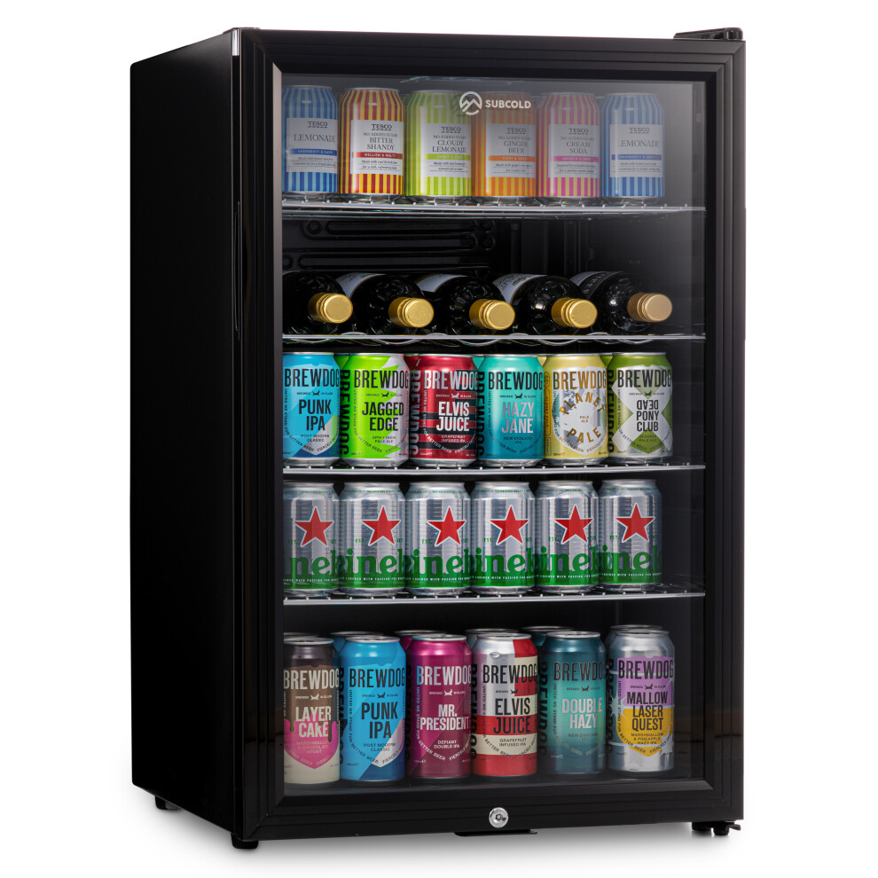 Subcold Super115 Led Undercounter Fridge | 115L Beer Fridge - Black