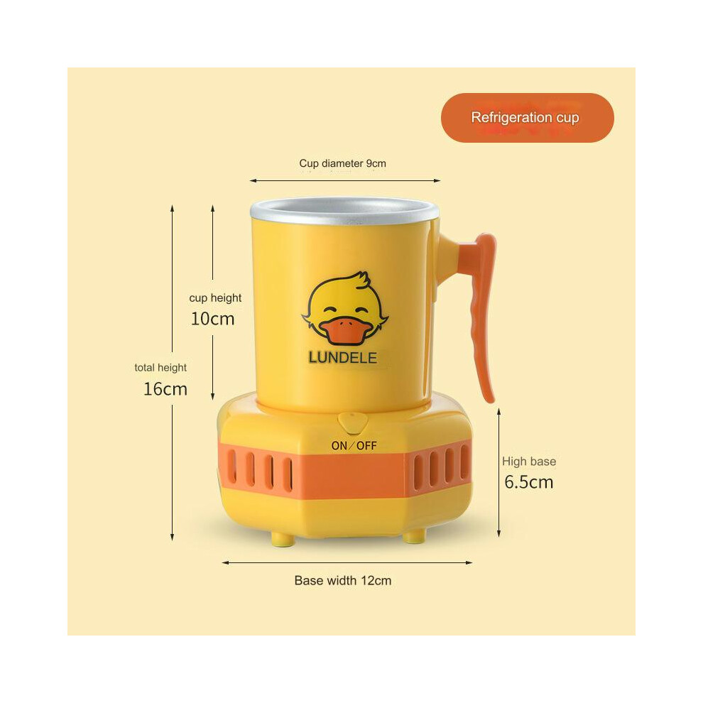 (GB, Refrigeration - Little Yellow Duck) 2024 Summer New Quick Cooling Cup Heating Cup Portable Iced Cooling Cup Office Desktop