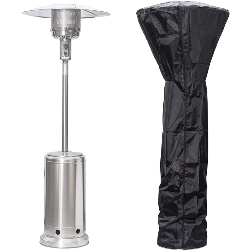 Gas Patio Heater Free Standing Stainless Steel Outdoor Burner Garden