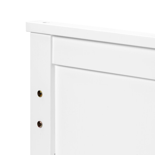 (Double, White) Solid Wood Bed Frame with Storage Drawers 2