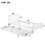 (Single, White) Solid Wood Bed Frame with Storage Drawers 15