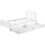 (Single, White) Solid Wood Bed Frame with Storage Drawers 17