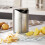 GEEZY GEEZY 1.5L Table Top Mini Waste Rubbish Bin Swing Lid Kitchen Bin, Stainless Steel 2