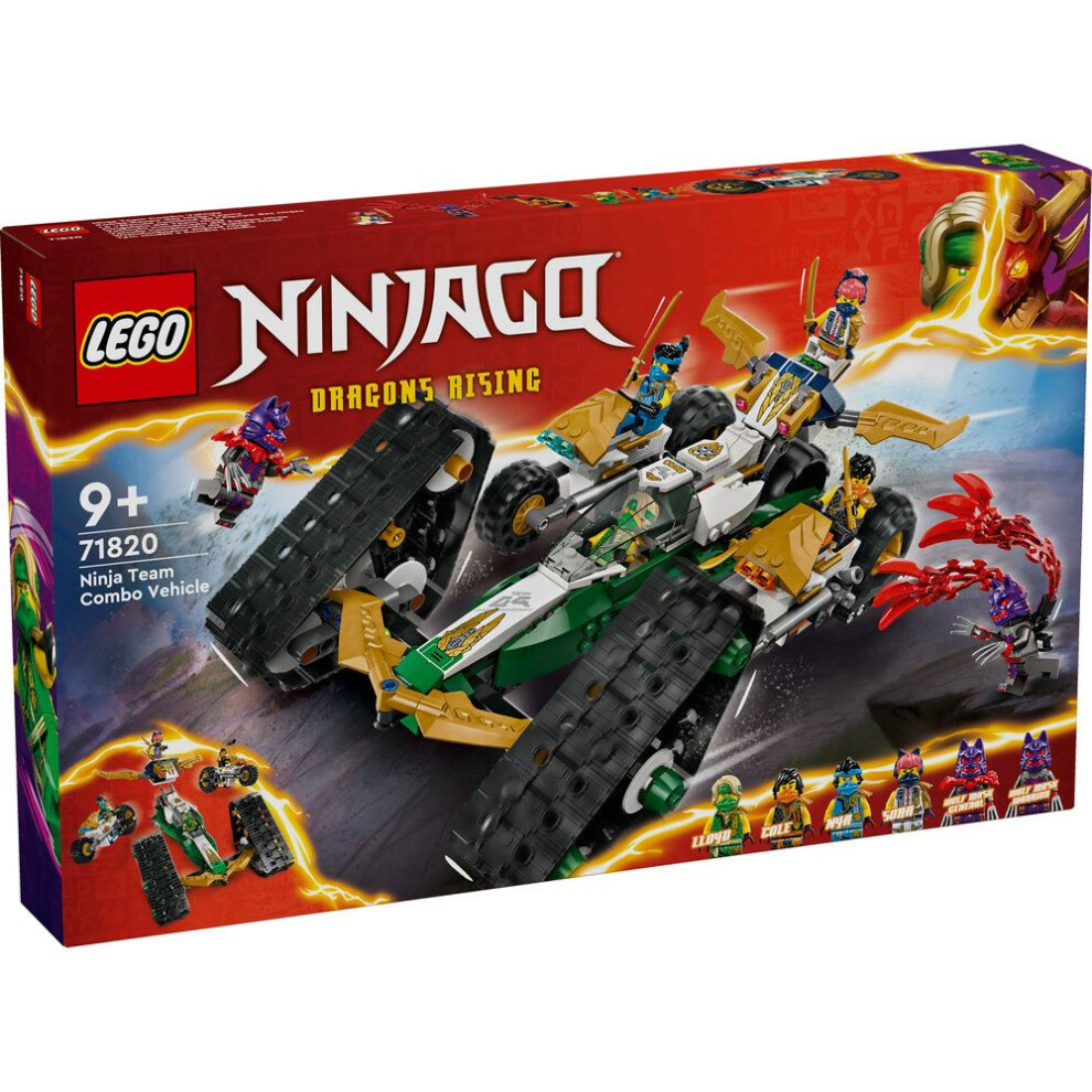 LEGO NINJAGO Ninja Team Combo Vehicle 4-in-1 Toy 71820