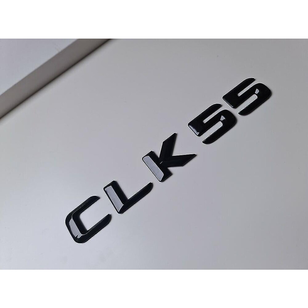 Clk55 Gloss Flat Letter Number Rear Boot Badge Emblem Clk Class Mercedes Black 3010291494171