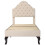 (Pink) Solid Wooden Bed Frame with Bookcase Headboard 3