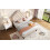 (Pink) Solid Wooden Bed Frame with Bookcase Headboard 9