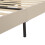 (Beige) Solid Wooden Bed Frame with Bookcase Headboard 6