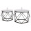Vida Designs (Marble) Brooklyn Geometric Nesting Tables - Set of 2 3