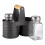 GEEZY GEEZY Glass Salt and Pepper Shaker Set with Metal Tin Storage Holder 1