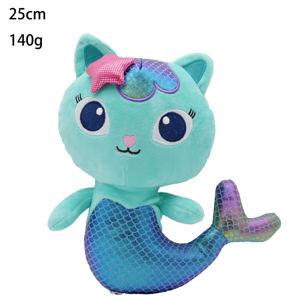 Xcsgsra (Mermaid Cat-25Cm) Gabby's Dollhouse Kids Plush Toy Stuffed Dolls Uk