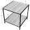 Vida Designs (Grey) Vida Designs Brooklyn End Table 2 Tier Side Table 3