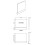 Balterley 700mm MDF Bath End Panel & Plinth - Gloss White 3