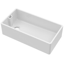 Single Bowl Belfast Kitchen Sink with Overflow, No Tap Hole - 895mm