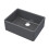 Balterley 595mm - Fireclay Kitchen Single Bowl Butler Sink  - Soft Black 1