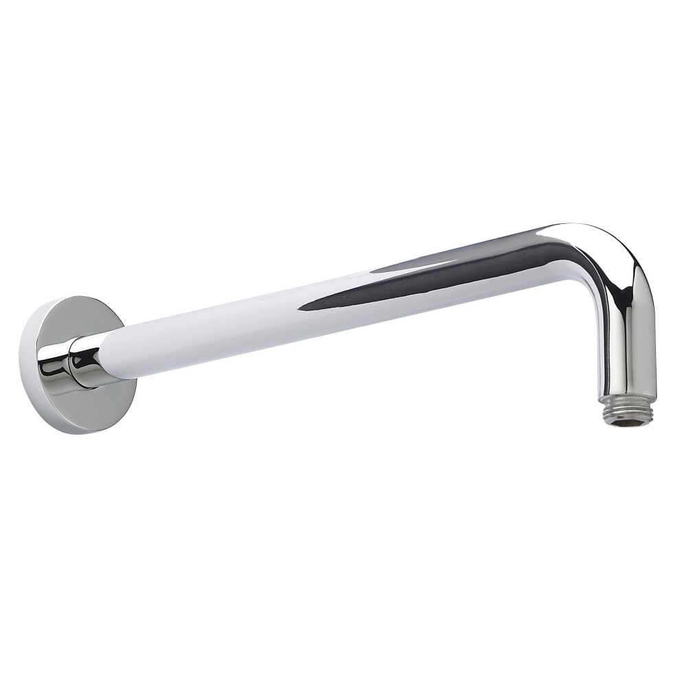 Round Wall Mount Shower Arm - 345mm - Chrome