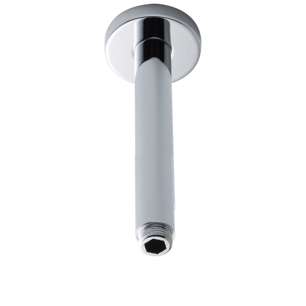 Round Ceiling Mount Shower Arm 300mm - Chrome