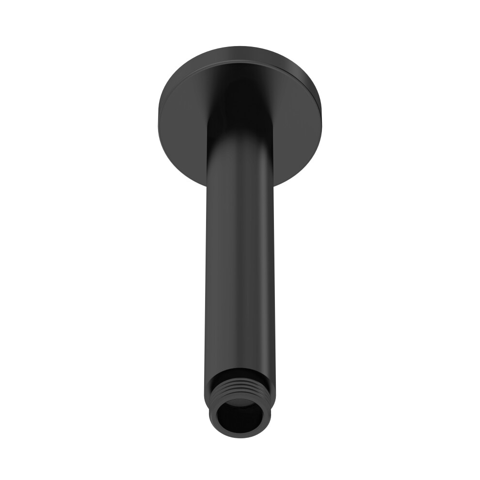 Round Ceiling Mount Shower Arm 150mm - Matt Black