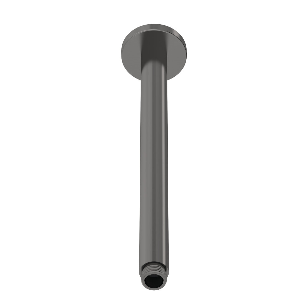 Round Ceiling Mount Shower Arm 300mm - Brushed Pewter