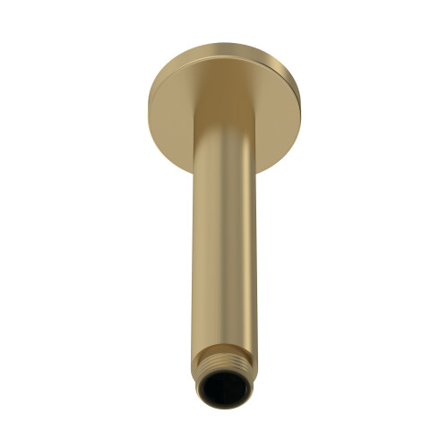 Balterley Round Ceiling Mount Shower Arm 150mm - Brushed Brass
