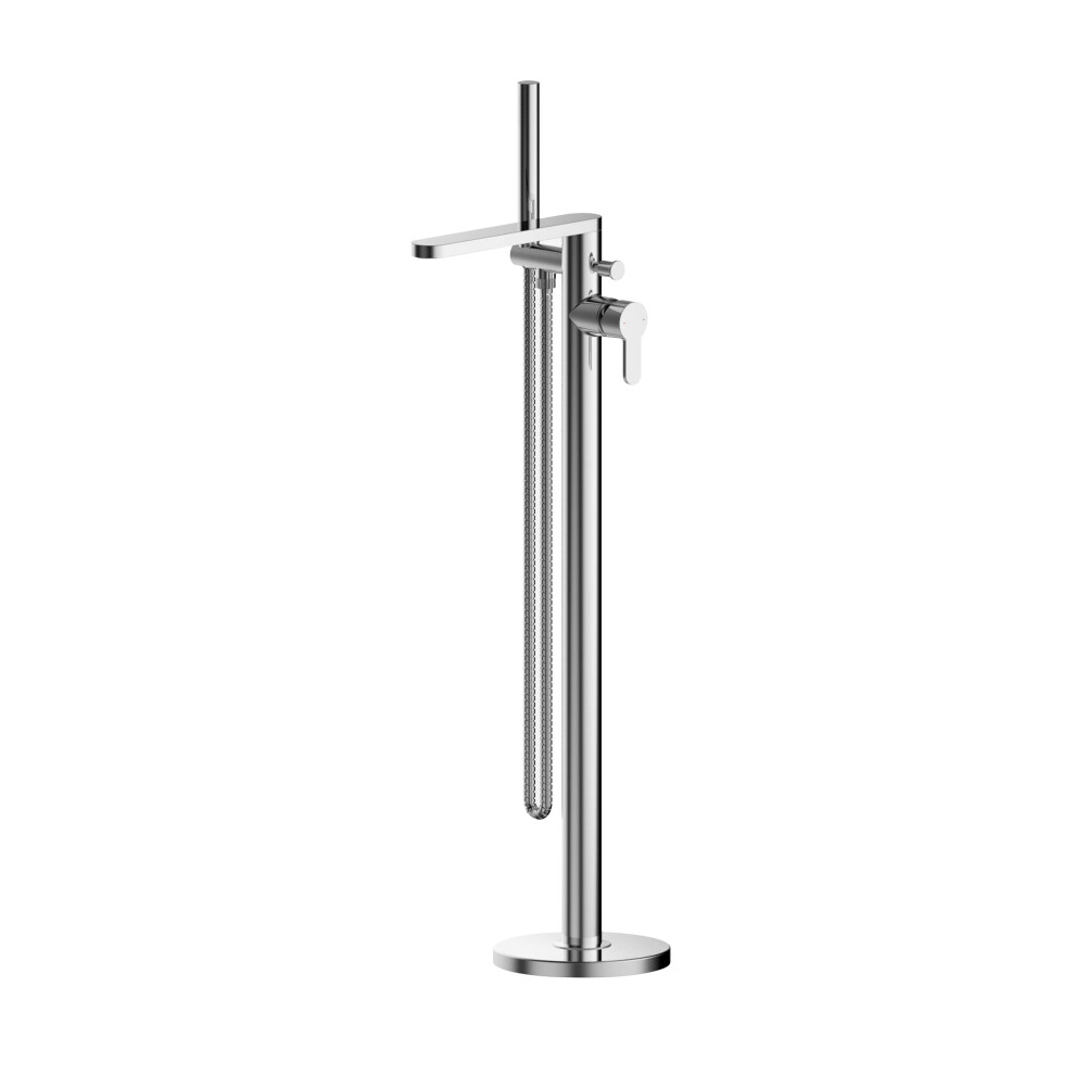 Balterley Contemporary Freestanding Round Bath Shower Mixer Tap - Chrome