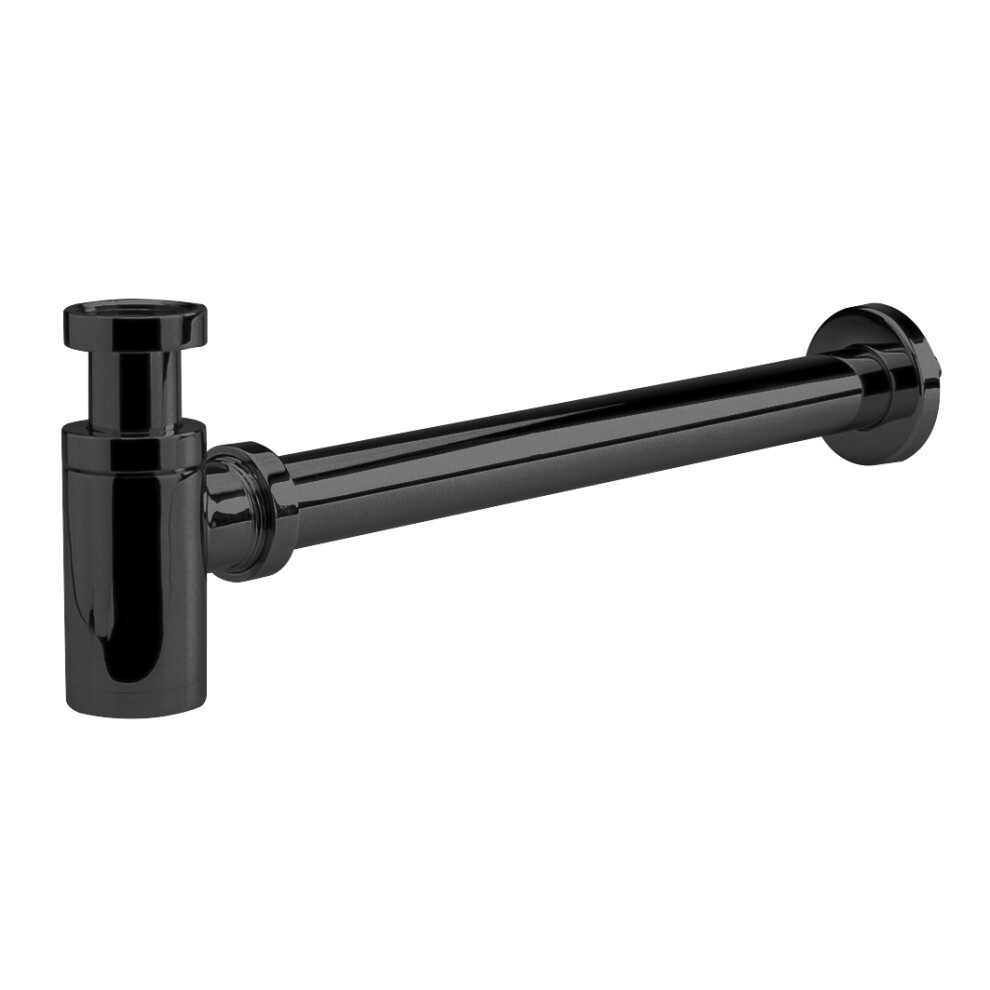Round Minimalist Bottle Trap - Matt Black