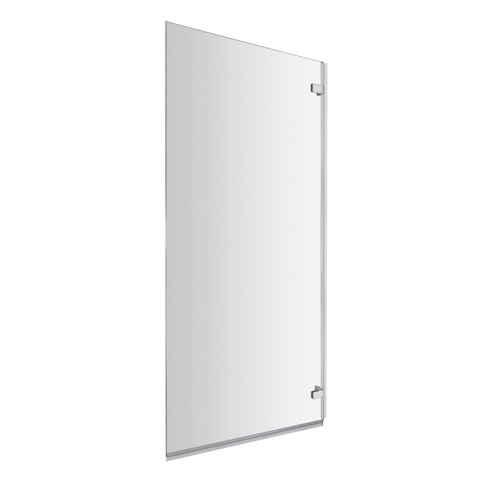 Chrome 5mm Toughened Safety Glass Hinged Shower Bath Screen