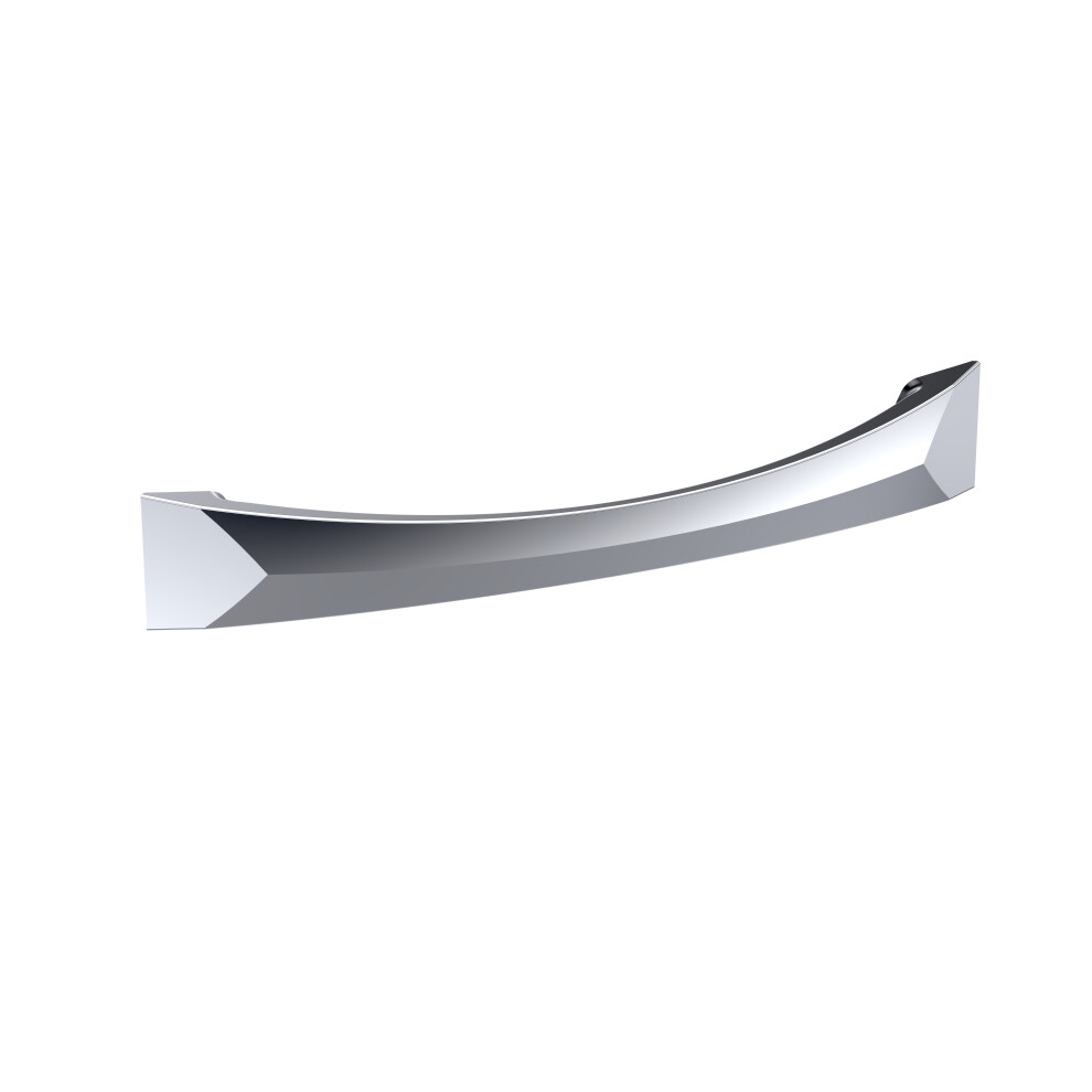 D Shape Bow Handle, 152mm (128mm Centres) - Satin Nickel