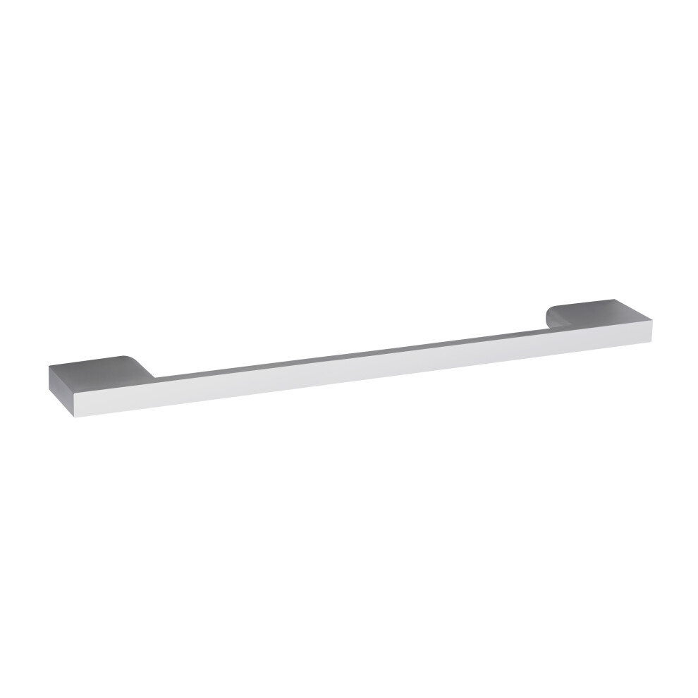 Furniture Handle Square D Shape Handle, 223mm (192mm Centres) - Chrome