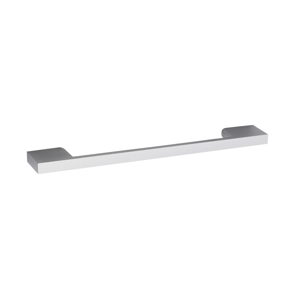 Furniture Handle Square D Shape Handle, 191mm (160mm Centres) - Chrome