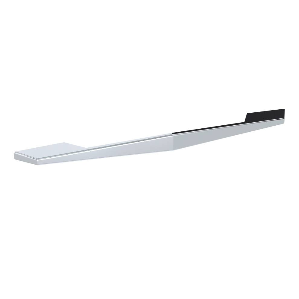 Furniture Handle Angular D Shape Handle, 256mm (224mm Centres) - Chrome