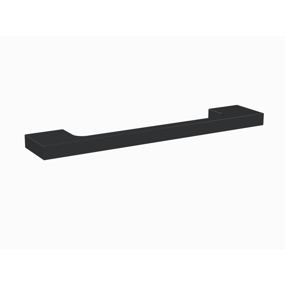 Furniture Handle Slimline Square D Shape Handle, 152mm (128mm Centres) - Matt Black