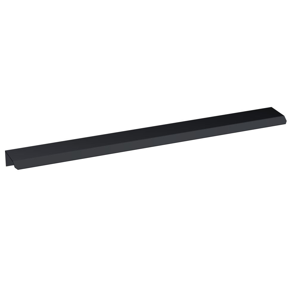 Finger Pull Handle, 300mm (224mm Centres) - Matt Black