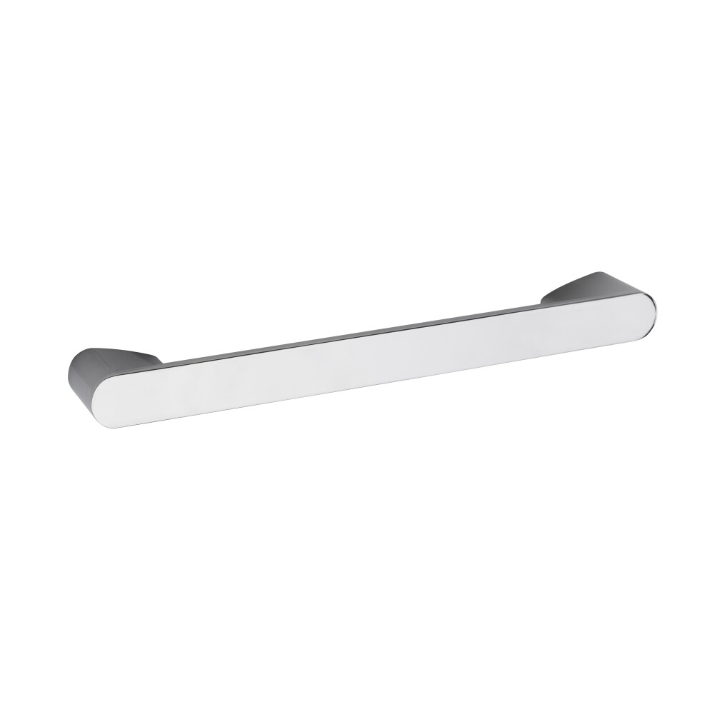 Rounded D Shape Handle, 215mm (160mm Centres) - Chrome