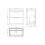 Balterley Floor Standing 2 Drawer Vanity Unit with Ceramic Basin - 800mm - Gloss White 2