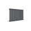 Balterley Horizontal Single Panel Radiator - 600mm x 992mm - 2511 BTU - Anthracite- Balterley 1