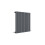 Balterley Square Horizontal Single Panel Radiator - 600mm x 586mm - 1361 BTU - Anthracite 1