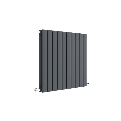 Balterley Square Horizontal Double Panel Radiator - 600mm x 586mm - 1863 BTU - Anthracite