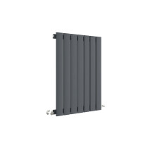 Square Horizontal Single Panel Radiator - 600mm x 412mm - 952 BTU - Anthracite