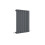 Balterley Square Horizontal Single Panel Radiator - 600mm x 412mm - 952 BTU - Anthracite 1