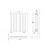 Balterley Square Horizontal Double Panel Radiator - 600mm x 586mm - 1863 BTU - Anthracite 2