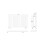 Balterley Square Horizontal Single Panel Radiator - 600mm x 992mm - 2313 BTU - Anthracite 2