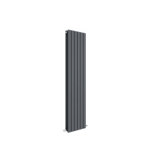 Square Vertical Double Panel Radiator - 1500mm x 354mm - 3105 BTU - Anthracite