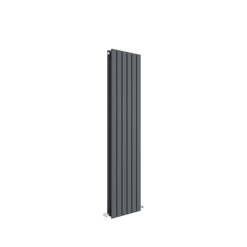 Balterley Square Vertical Double Panel Radiator - 1500Mm X 354Mm - 3105 Btu - Anthracite