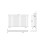 Balterley Square Horizontal Double Panel Radiator - 600mm x 992mm - 3519 BTU - Anthracite 2